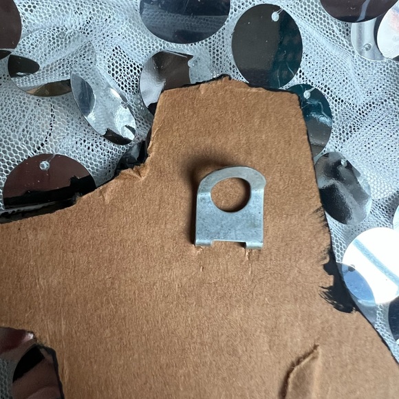 handcrafted wall plaque mixed media mermaid Victorian butterfly - Picture 6 of 6